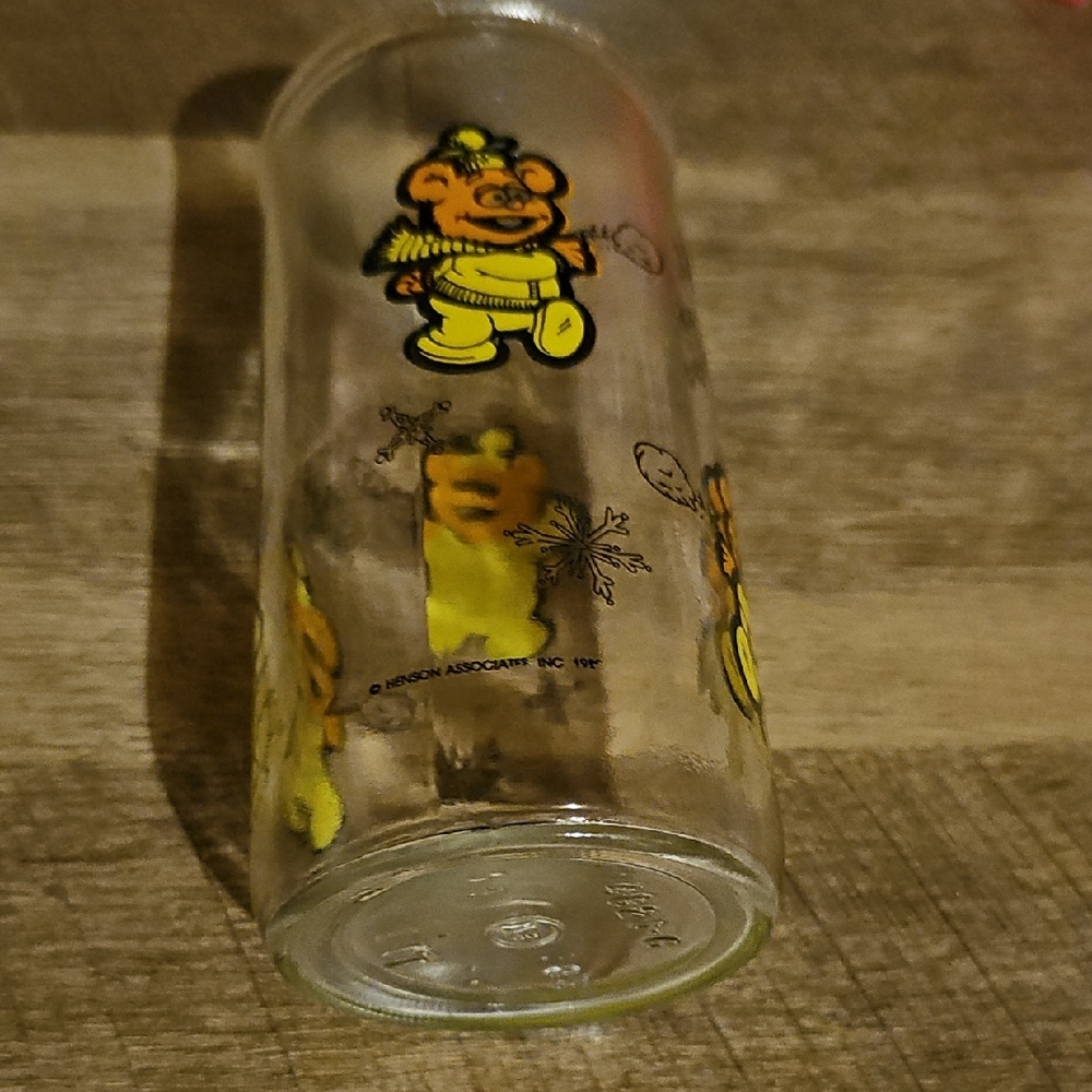 1989 Kraft Jelly Jar ~ Muppet Babies "Fozzy Bear"